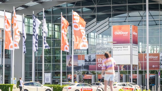 Blick auf Messe München OutDoor