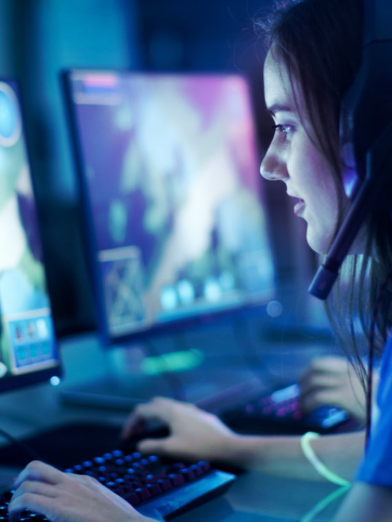 Bild von eSportlerin
